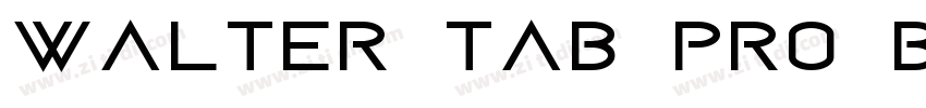 Walter Tab PRO Bold字体转换